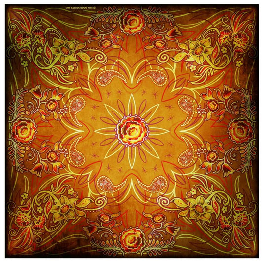 Bandana (BAB1073) - Hot Leathers Pinstripe Flowers