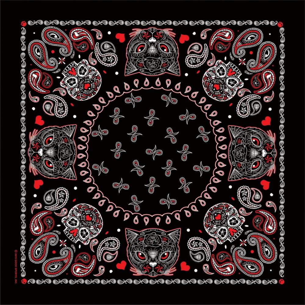 Bandana (BAB1076 ) - Hot Leathers Sugar Cat Poco Loco