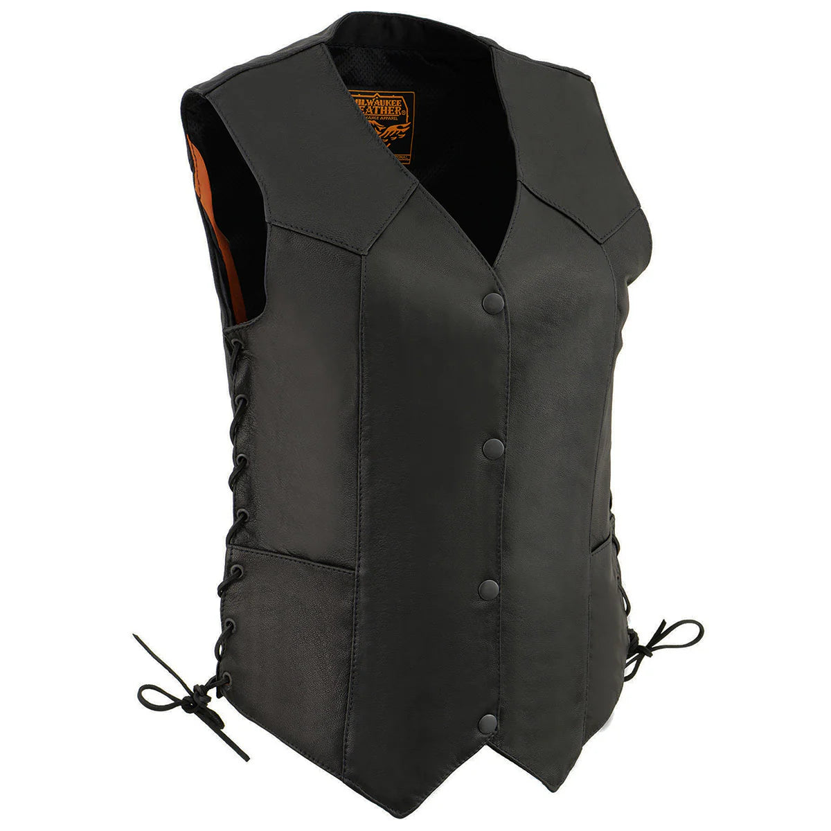 Leather Vest (MLL4546) - Women’s with Gun Pockets