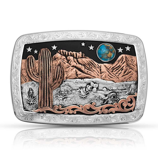 Buckle (42110) - Desert Moon Turquoise Cactus
