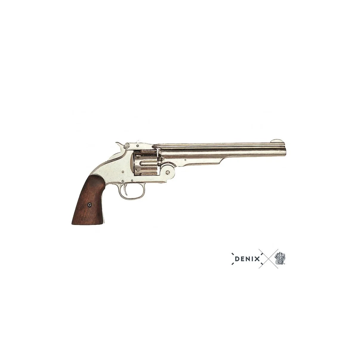 Replica Gun (071008NQ) - 1869 USA Smith & Wesson Nickel Finish Revolver