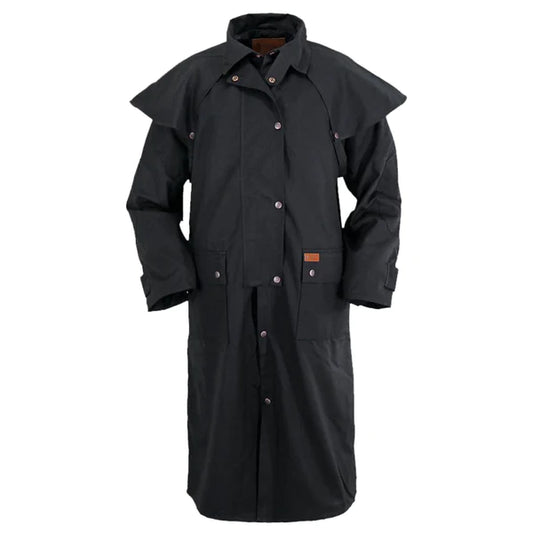 Leather Jacket (ML2042) - Oilskin Men's Duster Full Length