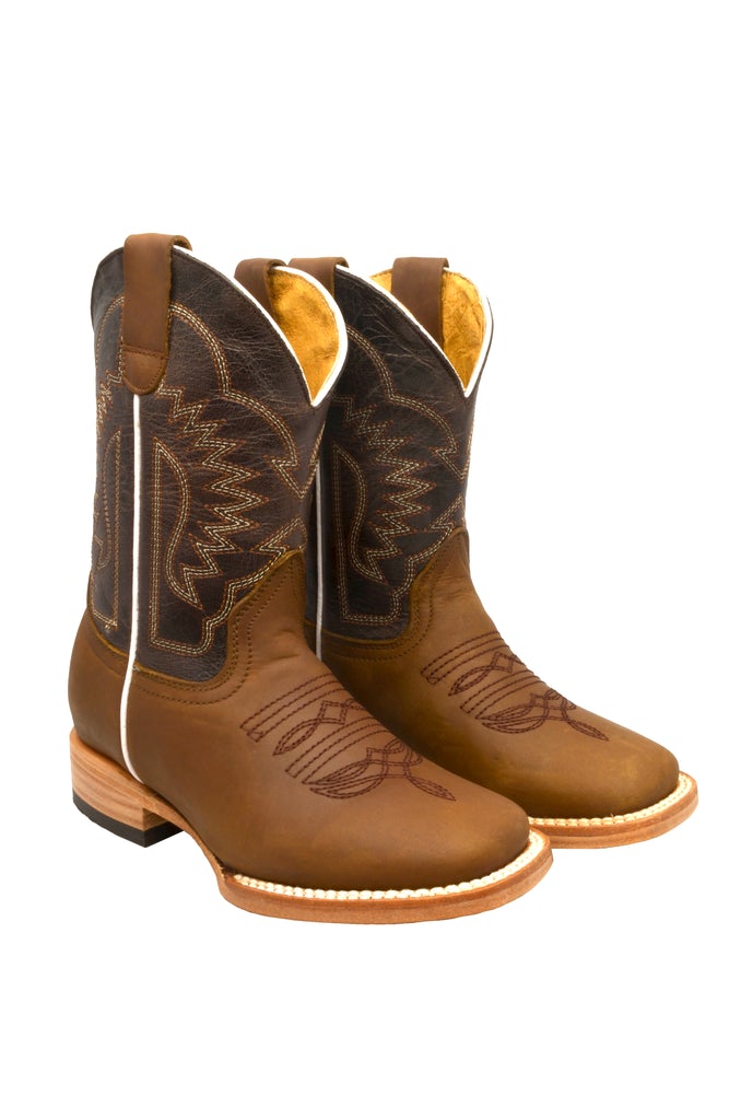 Boot Kids (3103) - Kid's Rodeo Boots in Coffee
