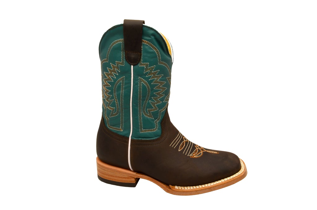 Boot Kids (3104) - Kid's Rodeo Boots in Turquoise