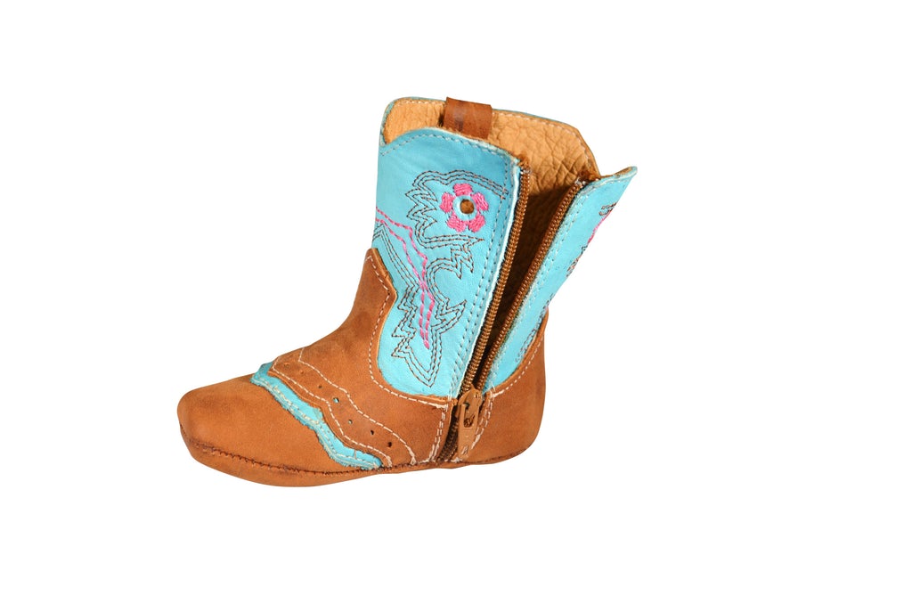 Boot Kids (352) - Lil' Cowpoke Infant Boots in Turquoise