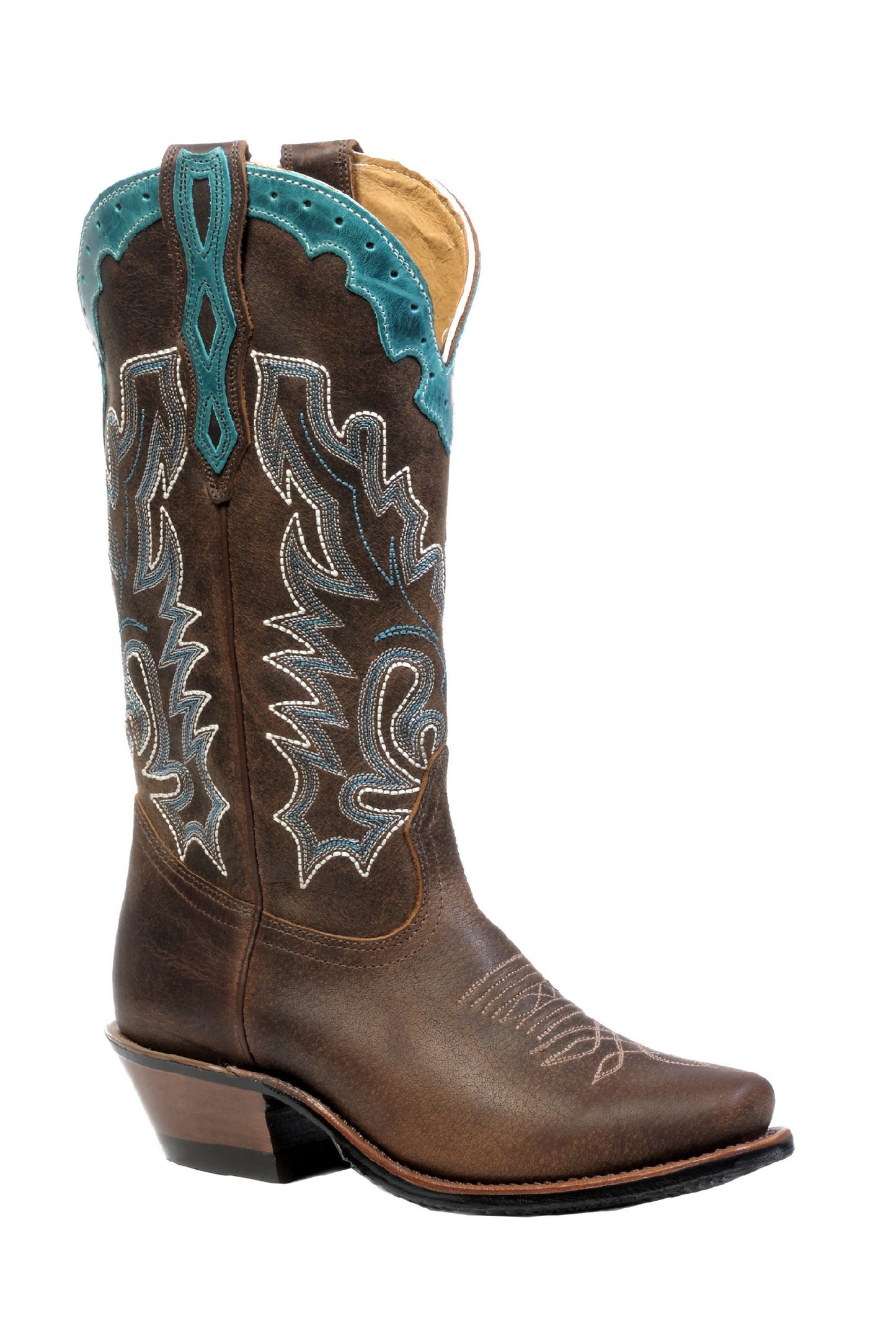 Boot Women's (4361) - 13" Cutter Toe in Sevaggio Wood & West Turqueza
