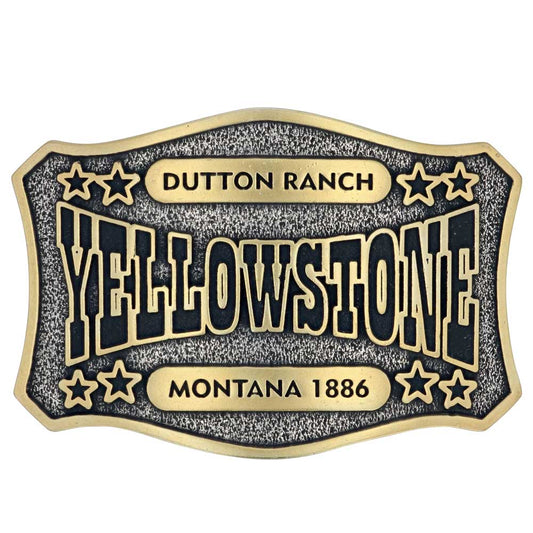Buckle (A911YEL) - The Y Yellowstone Star Attitude Belt Buckle