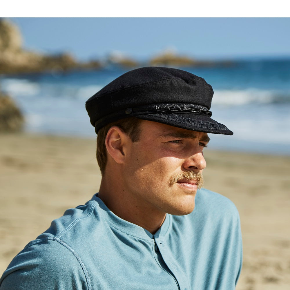 Hat (AEG100) - Dorfman Pacific Men’s Aegean Greek Wool Fisherman Hat