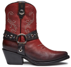 Boot Women's (MEZ-AZA-CHER) - Mezcalero Azalea Short in Bright Cherry