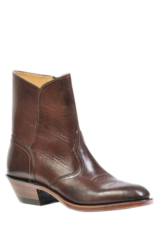 Boot Men's (1118) - 7" Western Toe Western Dress Boot with Side Zipper in Ranch Hand Tan