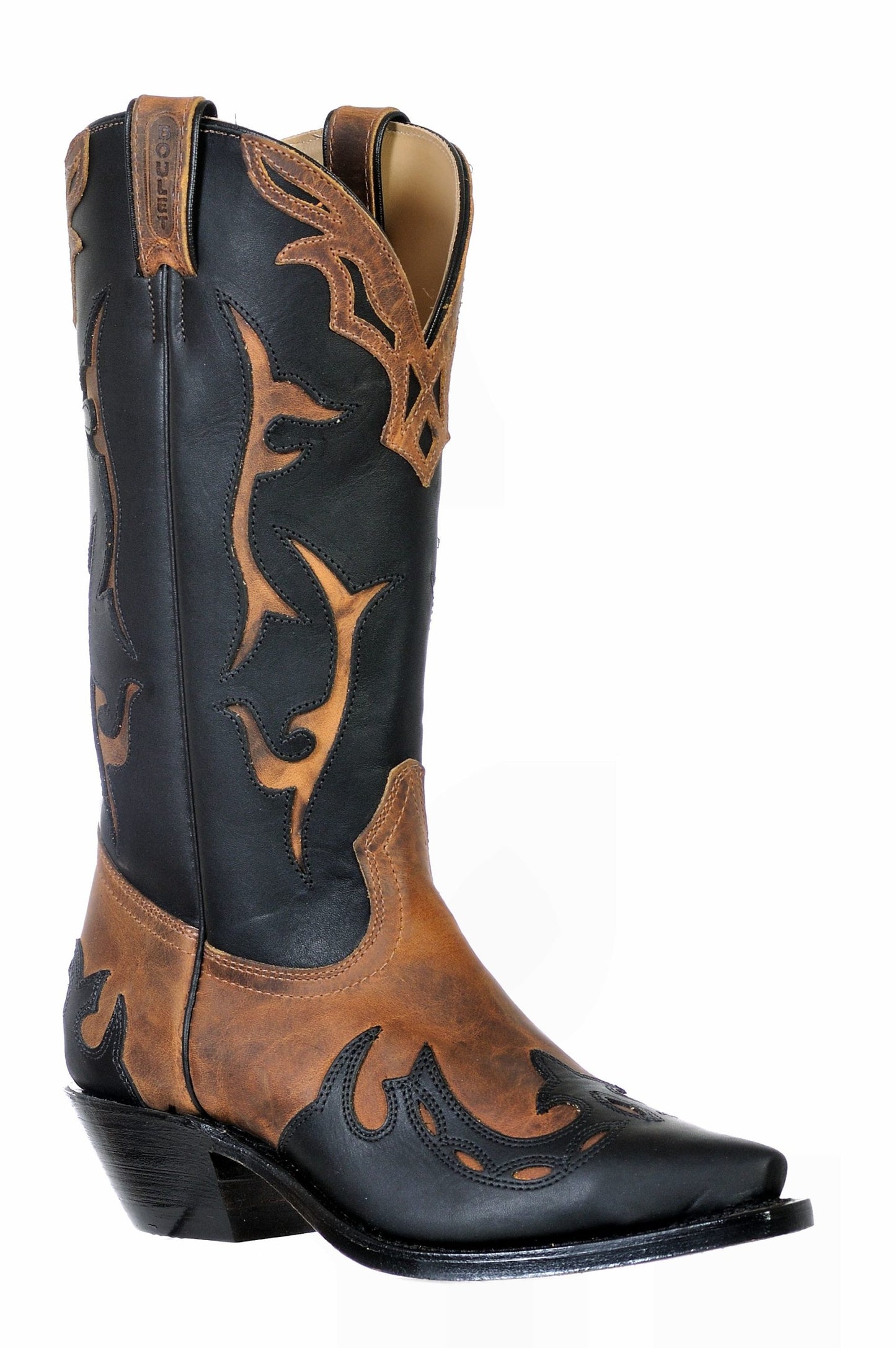 Boot Women's (9611) - 13" Snip Toe Hillbilly Golden With Grasso Black Detail