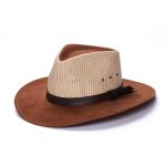 Hat (2062) - Chirs Genuine Leather and Straw Hat