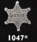 Hat Pin (1047) - Small Silver Sherif Badge