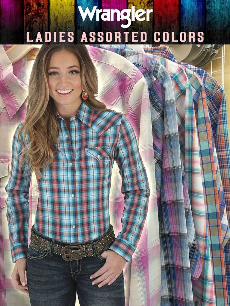 Top Women's (LW001RA) - Wrangler® Western Fashion Shirt Multi