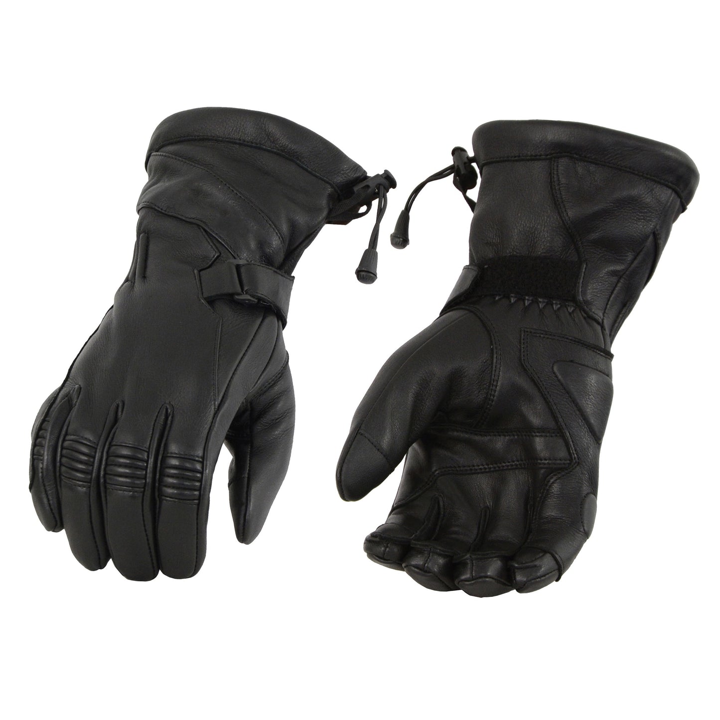 Gloves (MG7518) - Men’s Deerskin Leather Gauntlet Gloves with Draw String