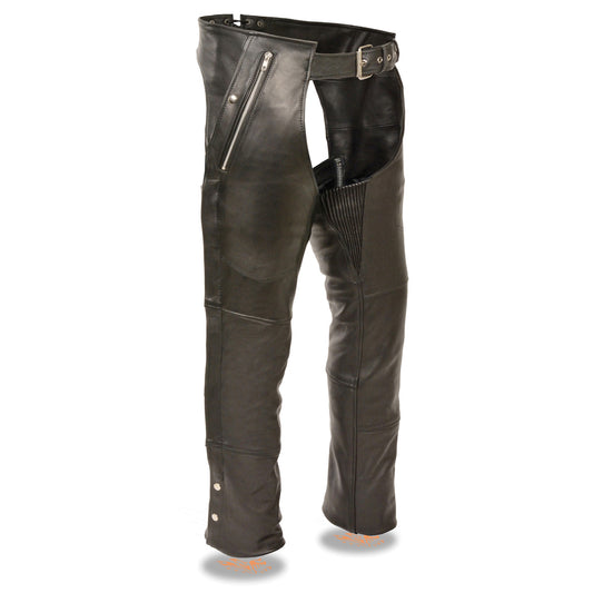 Leather Chaps (ML1191) - Men’s Four Pocket Thermal Lined