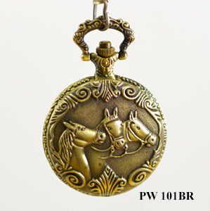 Watch (PW-101BR) - Horses, Bronze