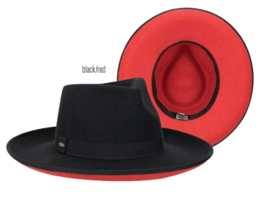 Hat (LW773) - Dillane ProvatoKnit Rancher One Size Fits Most in Red/Black