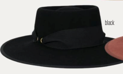 Hat SO (LF289) - Mercedes Wool Felt Gaucho One Size Fits Most