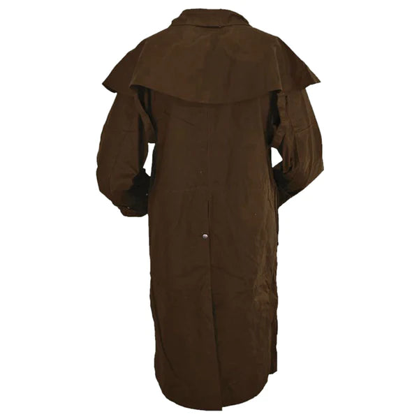 Leather Jacket (ML2042) - Oilskin Men's Duster Full Length