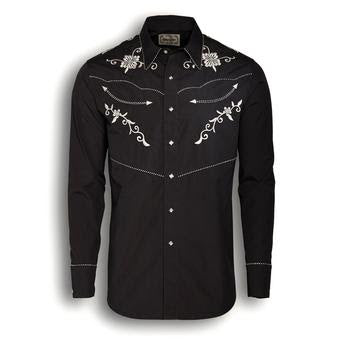 Top Men's SZN (112345061) - Wrangler® Rodeo Ben Long Sleeve Shirt - Grey